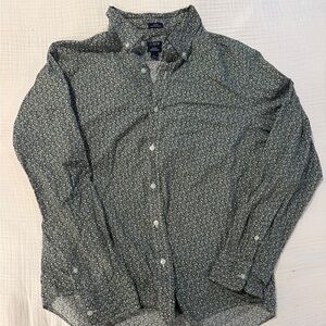 J. Crew Blue Floral Button Down Shirt